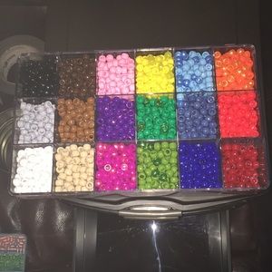 Rainbow pony beads